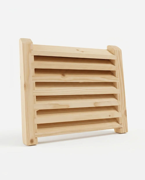 Lüftungsgitter aus Holz für die Sauna – gleichmässiger Luftstrom im Saunaraum