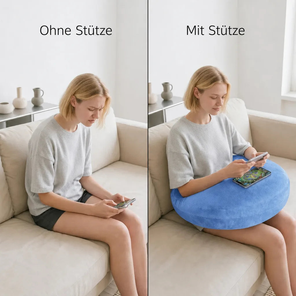 Müde Arme, gekrümmte Haltung?