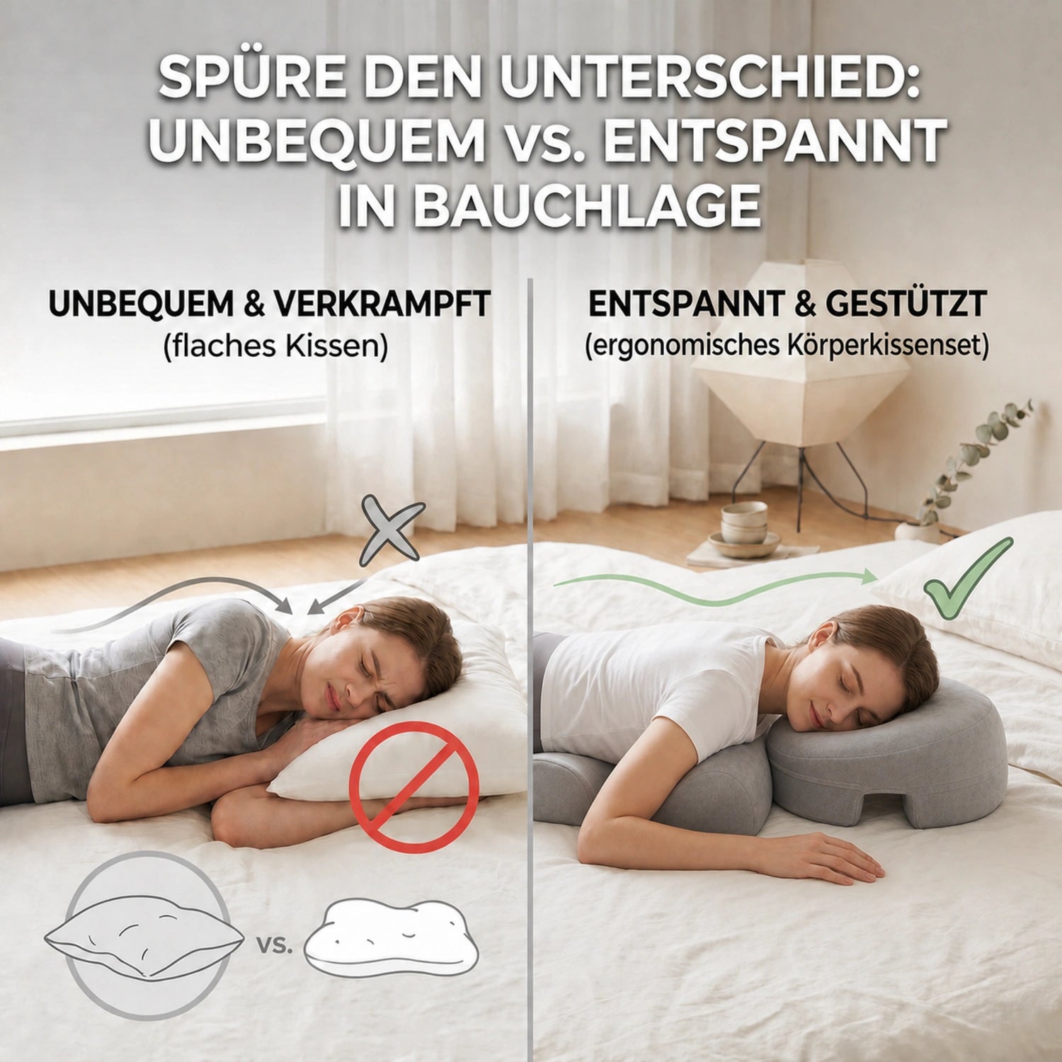 Durchdachte Form, die Ihren Körper stützt