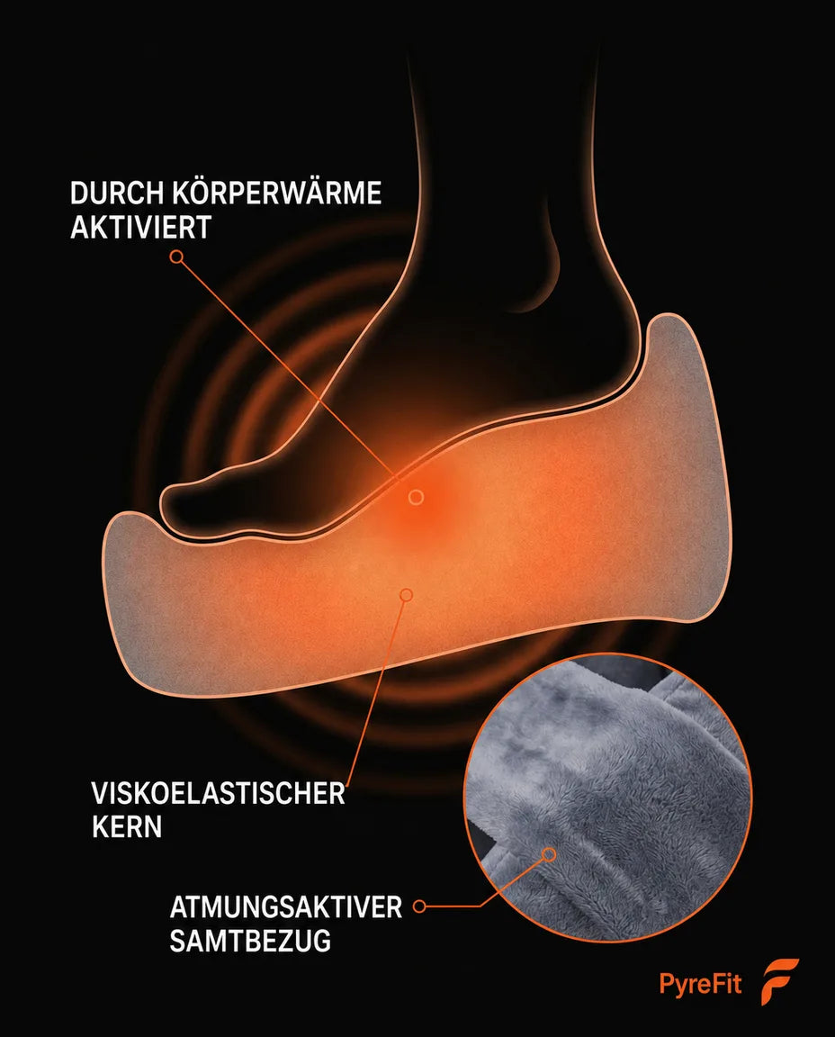 Schaum im Memory-Stil, durch Körperwärme aktiviert