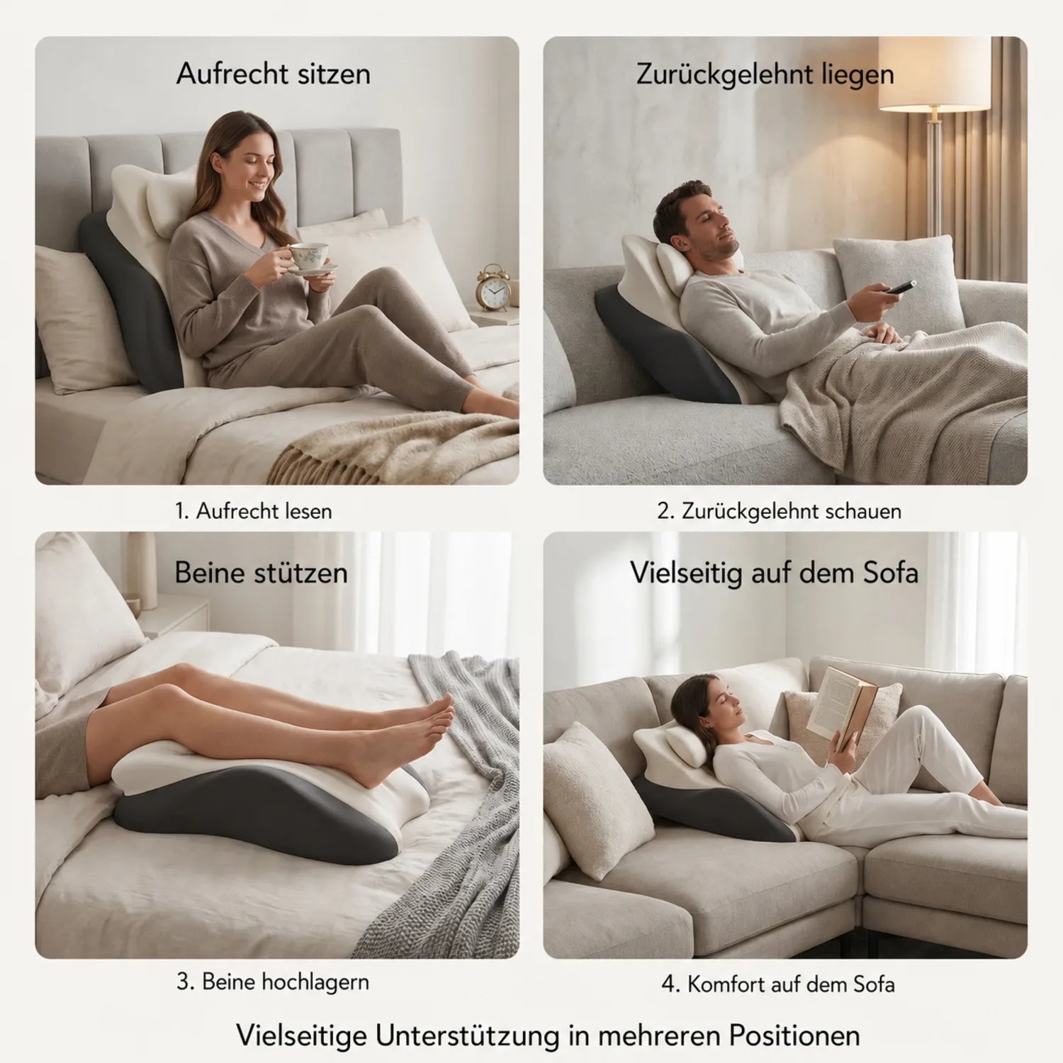 Ein Kissen, viele Anwendungsmöglichkeiten