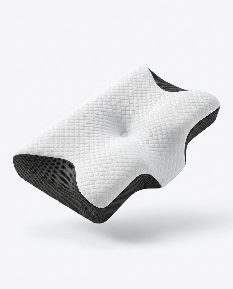 Memory-Foam-Kissen mit zwei Höhen – ergonomische Nackenstütze für erholsamen Schlaf – Produktbild 1