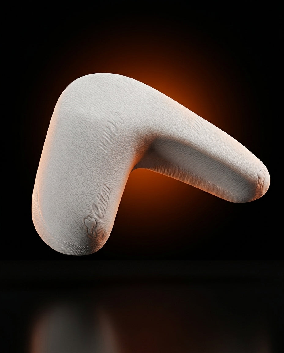 Seitenschläferkissen aus Memory Foam – V-Form für Kopf, Nacken und Beine – Produktbild 2