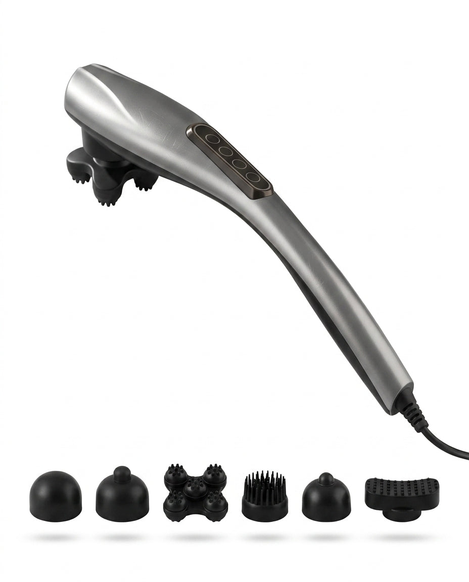 Massagepistole mit Wechselaufsätzen – Tiefenmassage für Muskeln und Regeneration – Produktbild 1