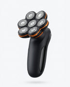 Glatzenrasierer mit 7 schwenkbaren Köpfen – schnelle Rasur nass und trocken – Produktbild 1