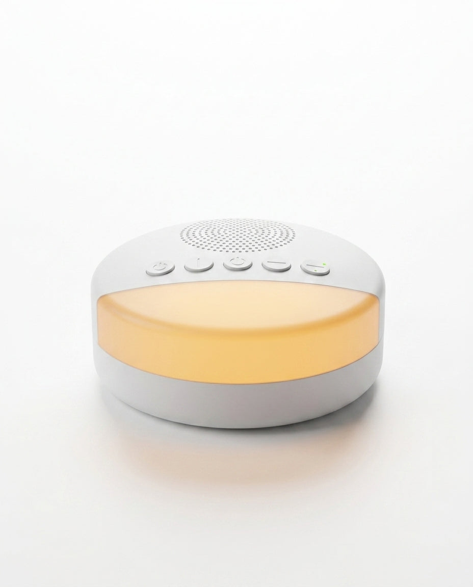 White-Noise-Machine mit Nachtlicht – ruhiger Schlaf für Babys, Kinder und Erwachsene – Produktbild 1