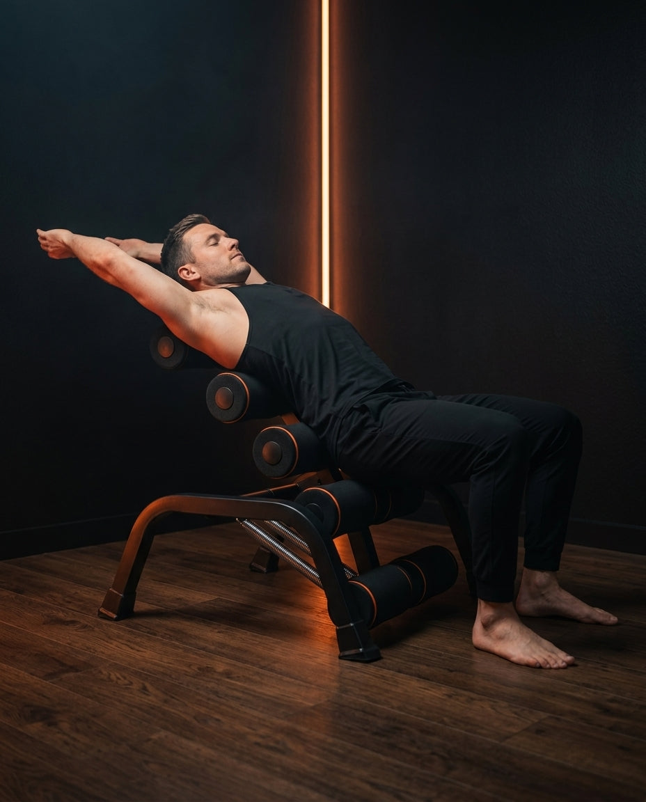 Rückentrainer mit verstellbarem Winkel – Dehnung und Core-Training zu Hause – Produktbild 2