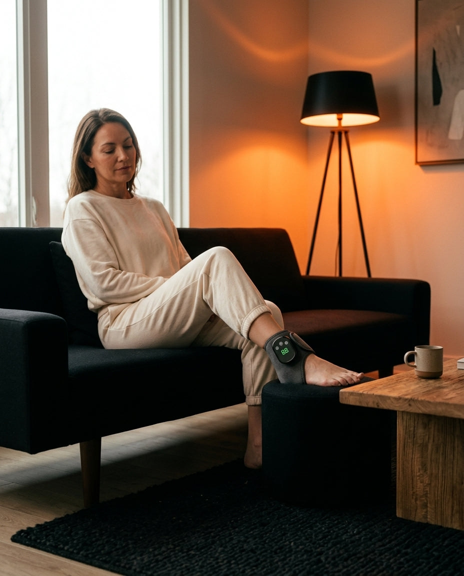 Kabelloses Massagegerät für Knie, Wade und Ellbogen – Wärme und Vibration – Produktbild 2