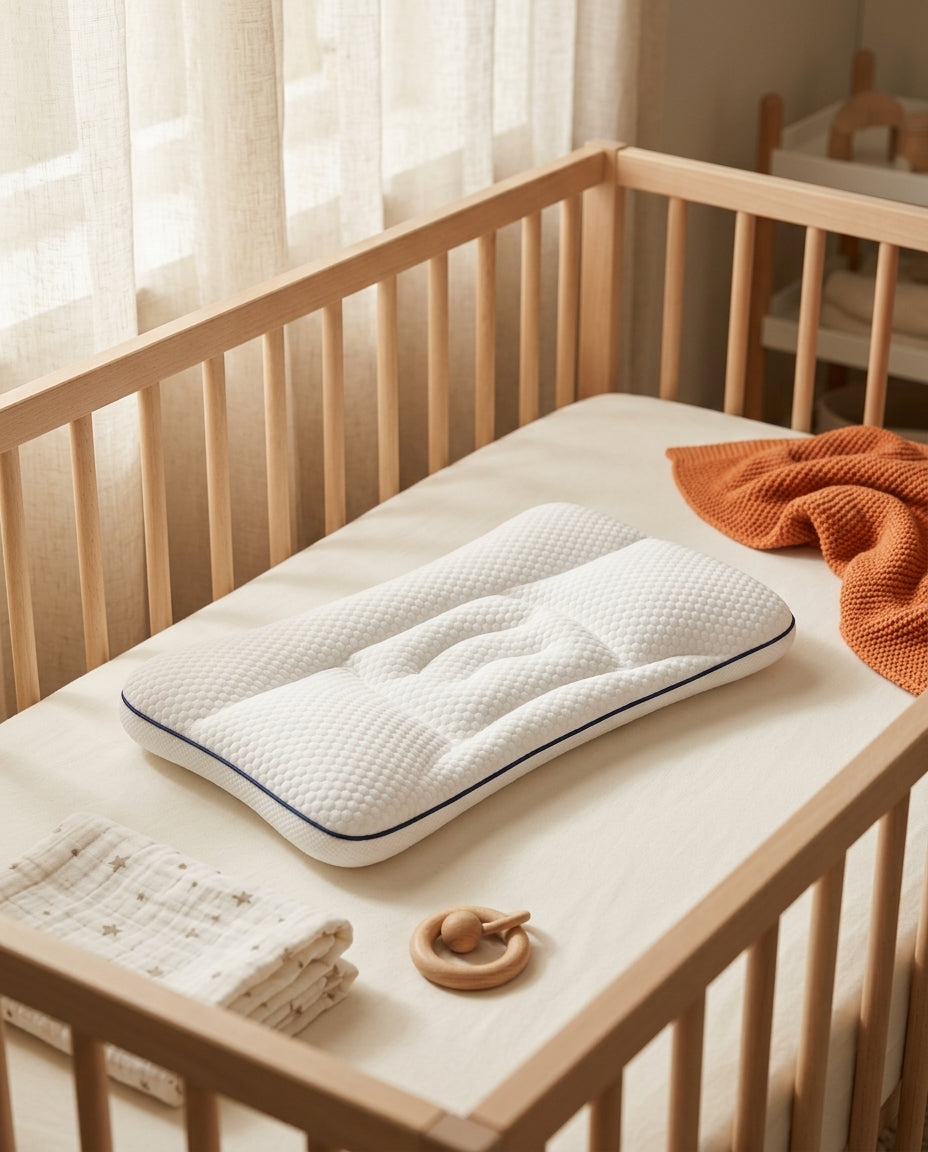 Babykissen mit ergonomischer Kopfmulde – sanfte Stütze für Nickerchen und unterwegs – Produktbild 2