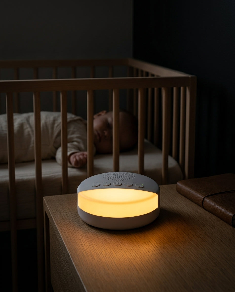 White-Noise-Machine mit Nachtlicht – ruhiger Schlaf für Babys, Kinder und Erwachsene – Produktbild 2