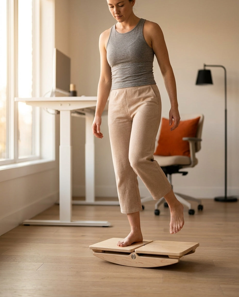 Balance Board aus Holz – Knöchel stärken und Gleichgewicht für Sport und Alltag trainieren – Produktbild 2