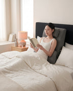Keilkissen mit abnehmbarer Kopfstütze – aufrechtes Sitzen und Lesen im Bett – Produktbild 2