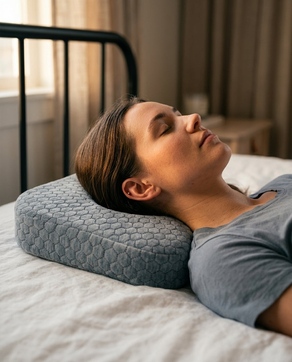 Ohrenkissen mit Aussparung für Seitenschläfer – Druckentlastung für Ohren und Piercings – Produktbild 2