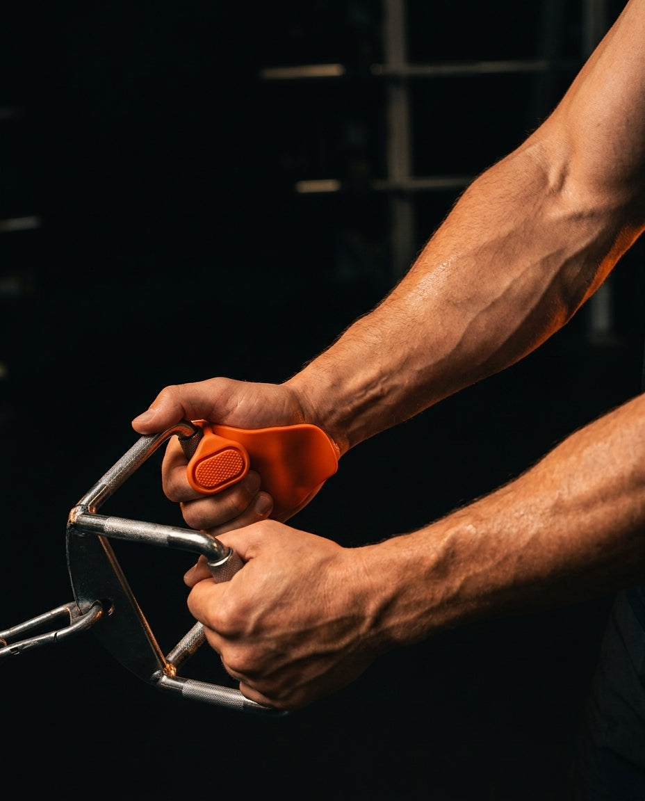 Griffpolster mit Anti-Rutsch-Oberfläche – sicherer Griff beim Krafttraining ohne Handschuhe – Produktbild 3