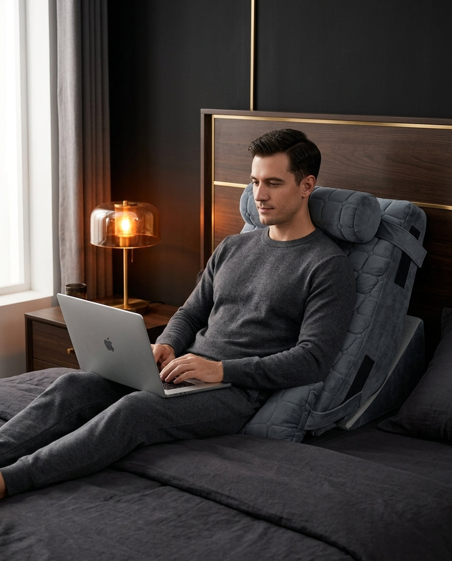 Keilkissen fürs Bett mit verstellbarer Lehne – aufrecht sitzen zum Lesen – Produktbild 4