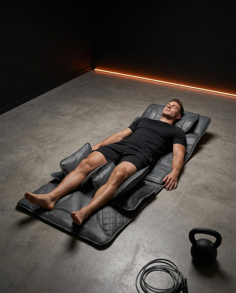 Massagematte mit Wärme und Luftdruck – Ganzkörper-Entspannung mit Lendenunterstützung – Produktbild 3