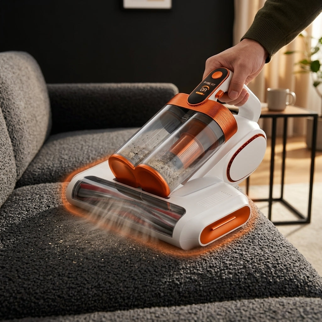 Milbensauger für Matratzen, Sofa und Polster – starke Saugkraft gegen Staub in Textilien – Produktbild 3