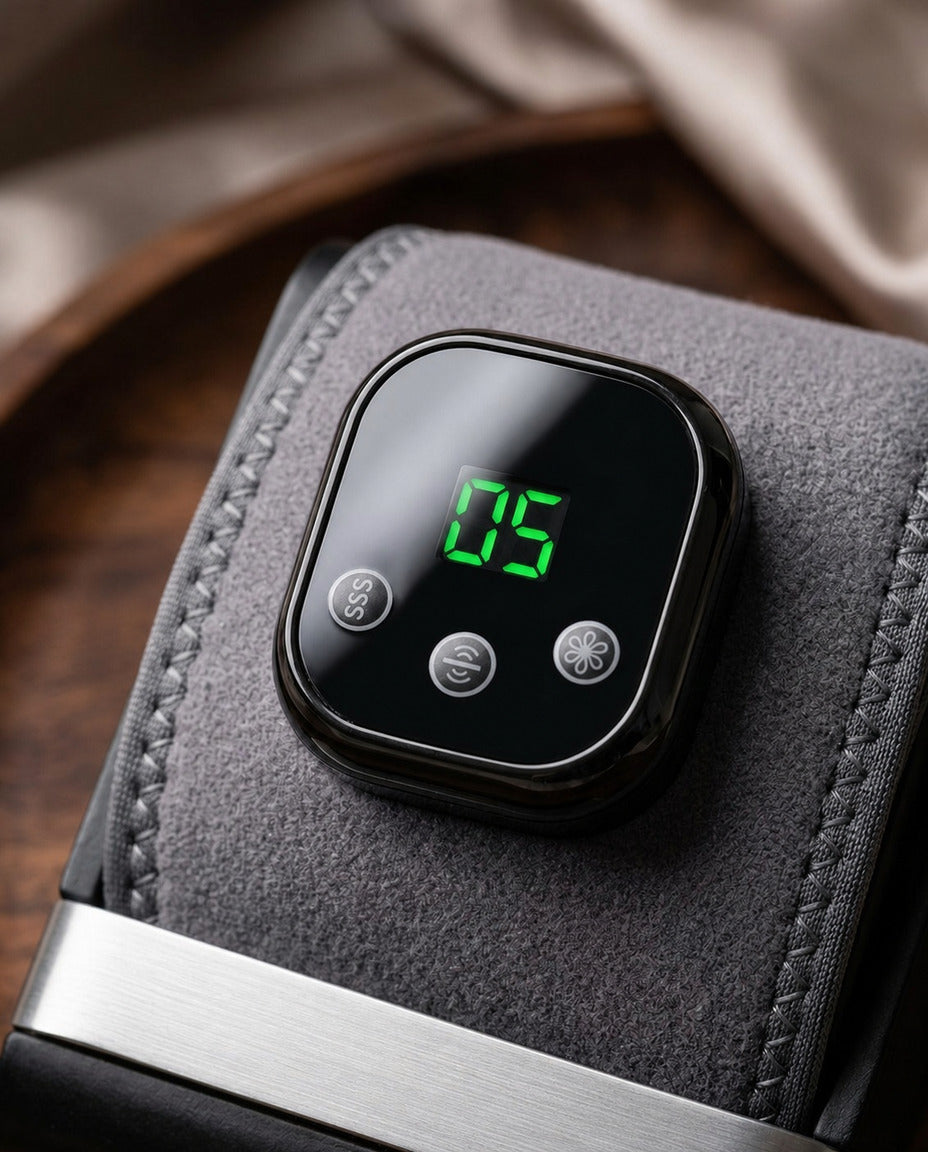 Kabelloses Massagegerät für Knie, Wade und Ellbogen – Wärme und Vibration – Produktbild 4