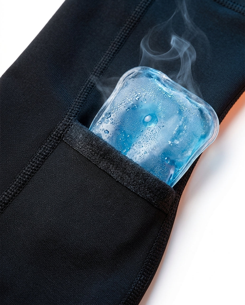 Fussgelenkbandage kühlend mit Gel-Einsatz – flexible Stütze für müde Knöchel – Produktbild 4