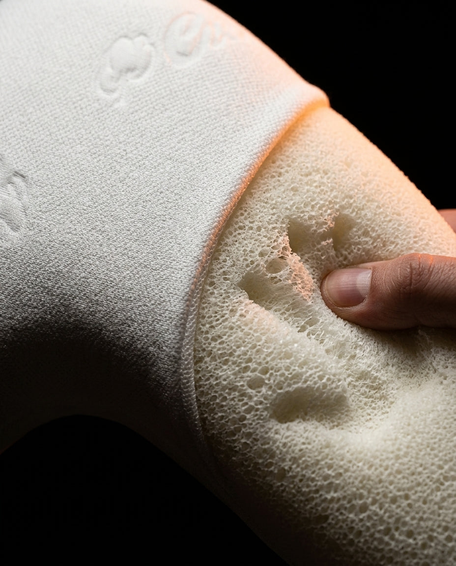 Seitenschläferkissen aus Memory Foam – V-Form für Kopf, Nacken und Beine – Produktbild 5