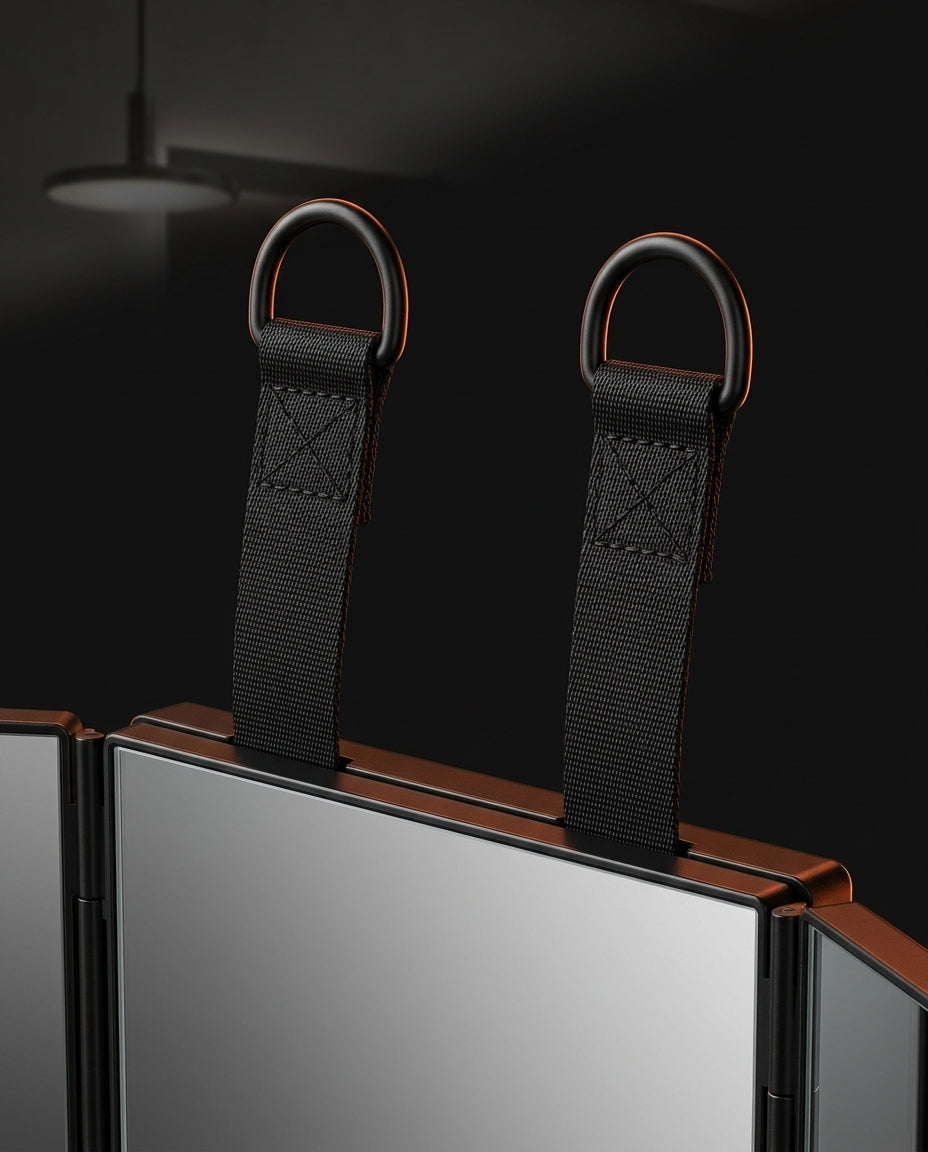 Kosmetikspiegel klappbar mit Rundumblick – für Frisur, Bart und Pflege – Produktbild 5