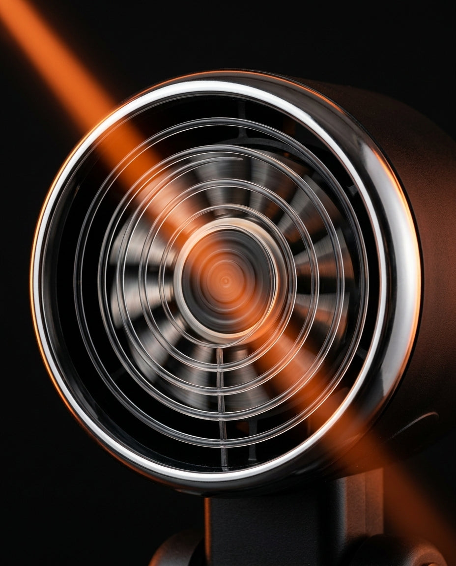 Handventilator mit Turbo und Digitalanzeige – faltbar und per USB-C aufladbar – Produktbild 6