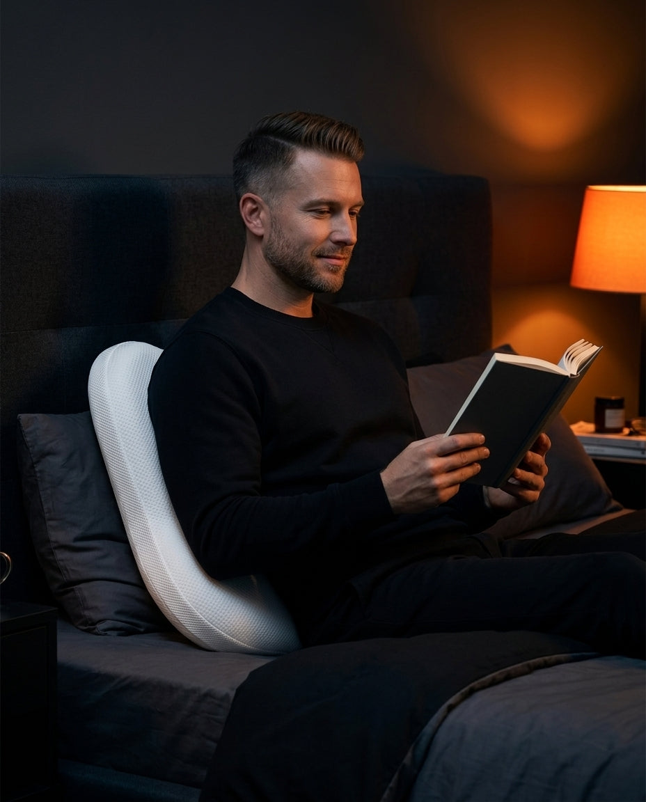 Seitenschläferkissen aus Memory Foam – V-Form für Kopf, Nacken und Beine – Produktbild 7