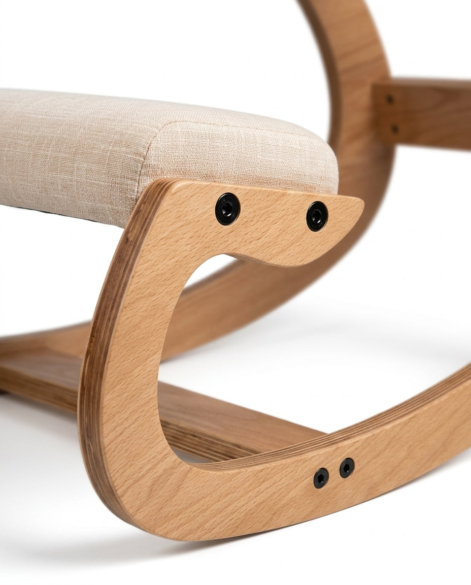 Kniestuhl ergonomisch gepolstert – aufrechte Haltung am Schreibtisch – Produktbild 6