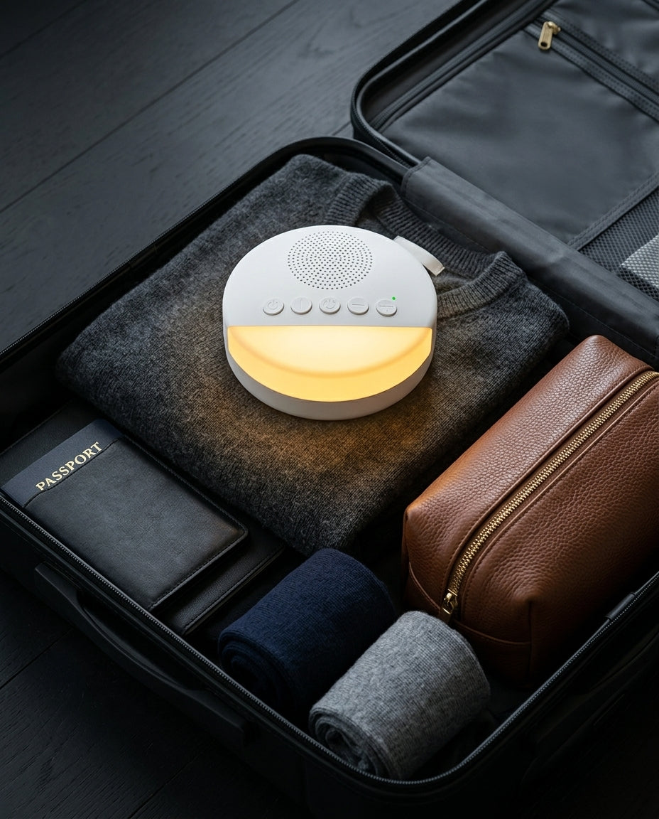 White-Noise-Machine mit Nachtlicht – ruhiger Schlaf für Babys, Kinder und Erwachsene – Produktbild 7