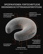 Stillkissen mit ergonomischer Form – entlastet Arme und Schultern beim Füttern – Produktbild 5