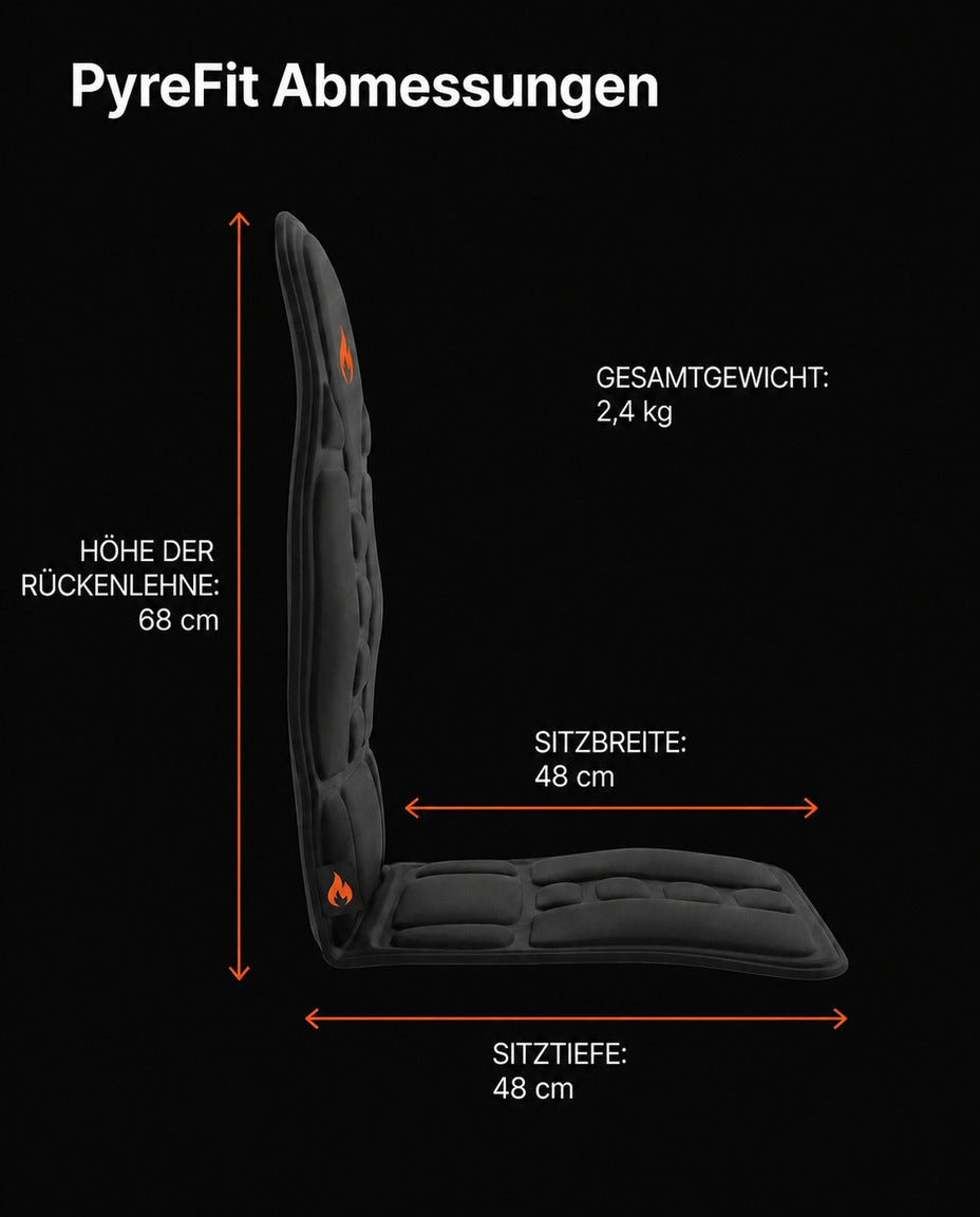 Massagekissen für Stuhl, Sofa und Auto – motorisierte Entspannung für Nacken und Rücken – Produktbild 8