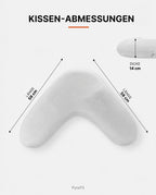 Seitenschläferkissen aus Memory Foam – V-Form für Kopf, Nacken und Beine – Produktbild 9