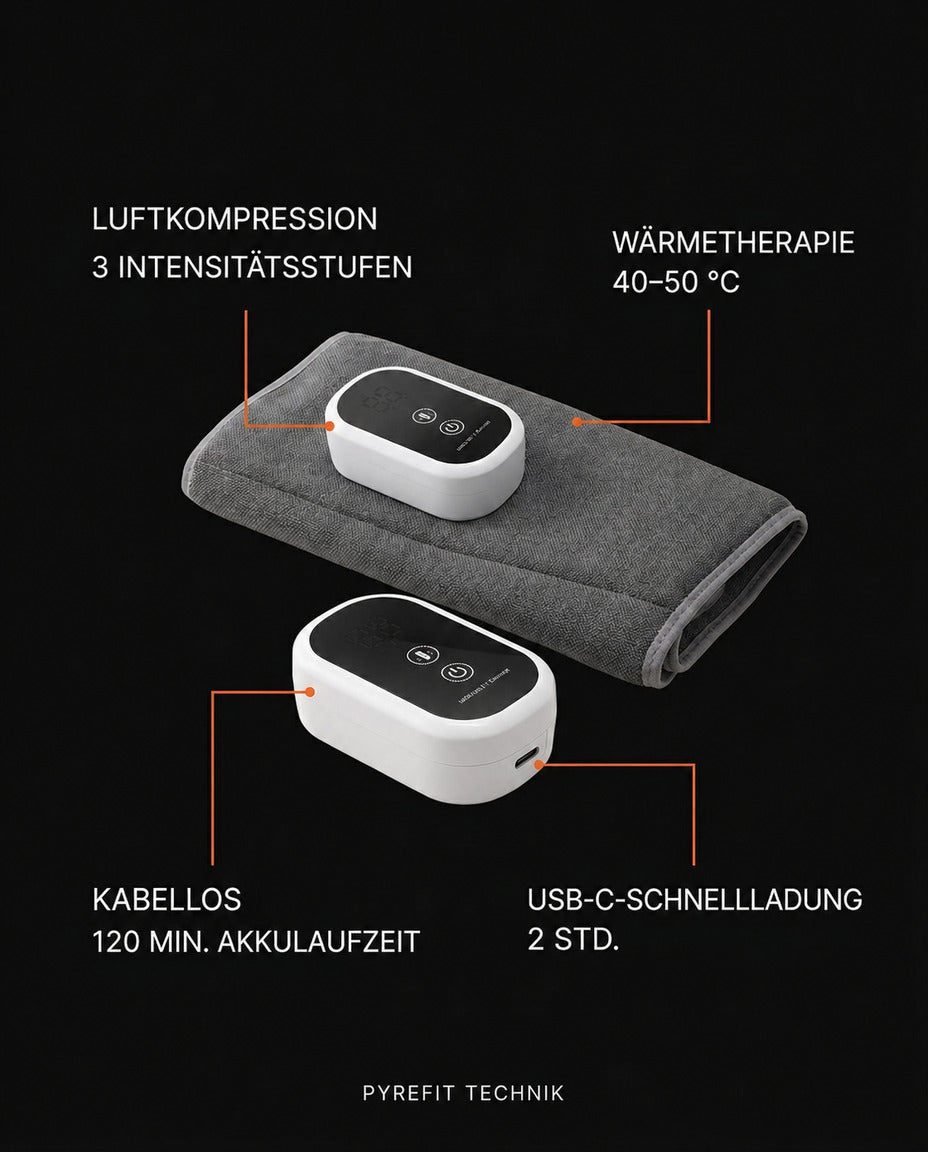 Beinmassagegerät für die Waden – kabellos mit drei Intensitätsstufen für müde Beine – Produktbild 8