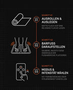 Fussmassagegerät als faltbare Matte – Wohltat für müde Füsse unterm Schreibtisch – Produktbild 9