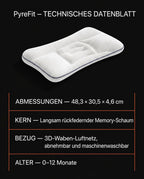 Babykissen mit ergonomischer Kopfmulde – sanfte Stütze für Nickerchen und unterwegs – Produktbild 9