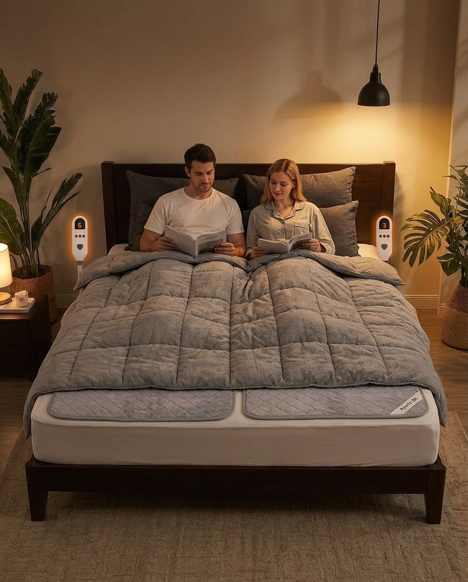 Heizdecke fürs Bett mit einstellbarer Wärme – vorwärmen für kalte Nächte – Produktbild 7