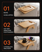Sofatablett für die Armlehne mit drehbarem Handyhalter – Freisprech-Komfort auf dem Sofa – Produktbild 10