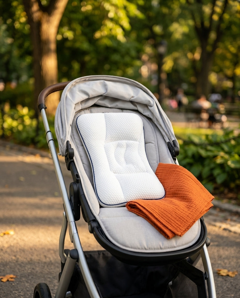 Babykissen mit ergonomischer Kopfmulde – sanfte Stütze für Nickerchen und unterwegs – Produktbild 10