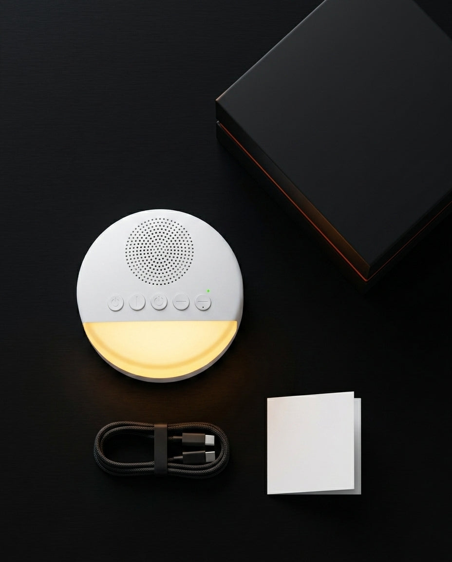 White-Noise-Machine mit Nachtlicht – ruhiger Schlaf für Babys, Kinder und Erwachsene – Produktbild 10