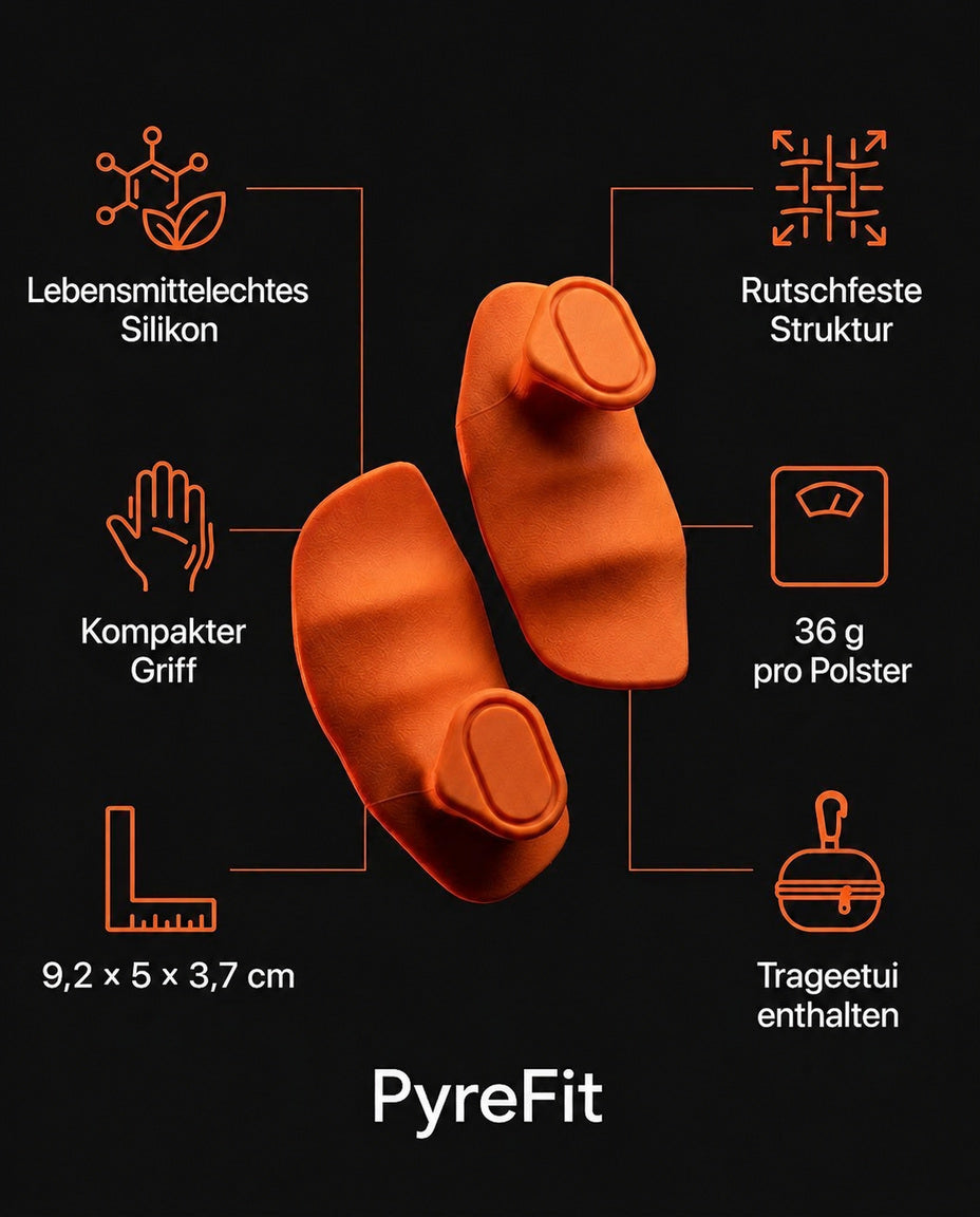 Griffpolster mit Anti-Rutsch-Oberfläche – sicherer Griff beim Krafttraining ohne Handschuhe – Produktbild 10