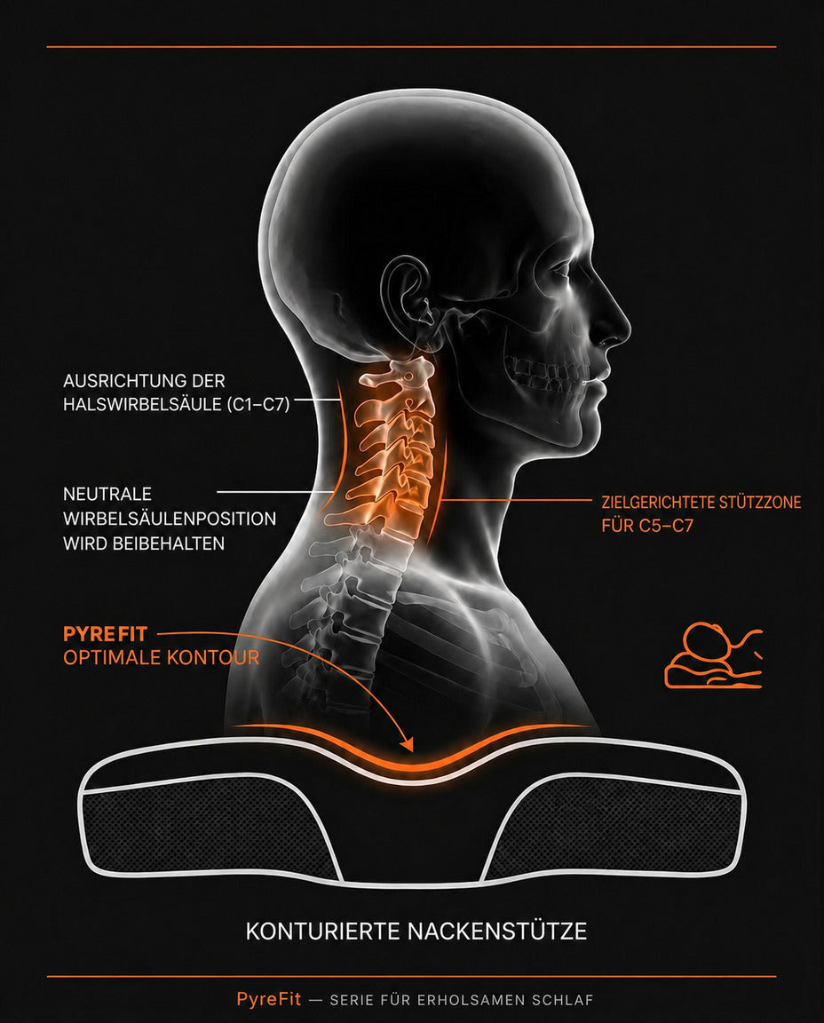 Memory-Foam-Kissen mit zwei Höhen – ergonomische Nackenstütze für erholsamen Schlaf – Produktbild 7