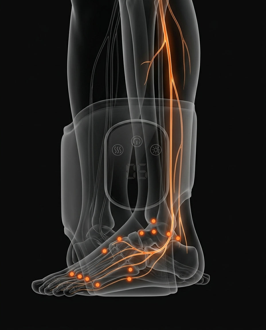 Kabelloses Massagegerät für Knie, Wade und Ellbogen – Wärme und Vibration – Produktbild 11