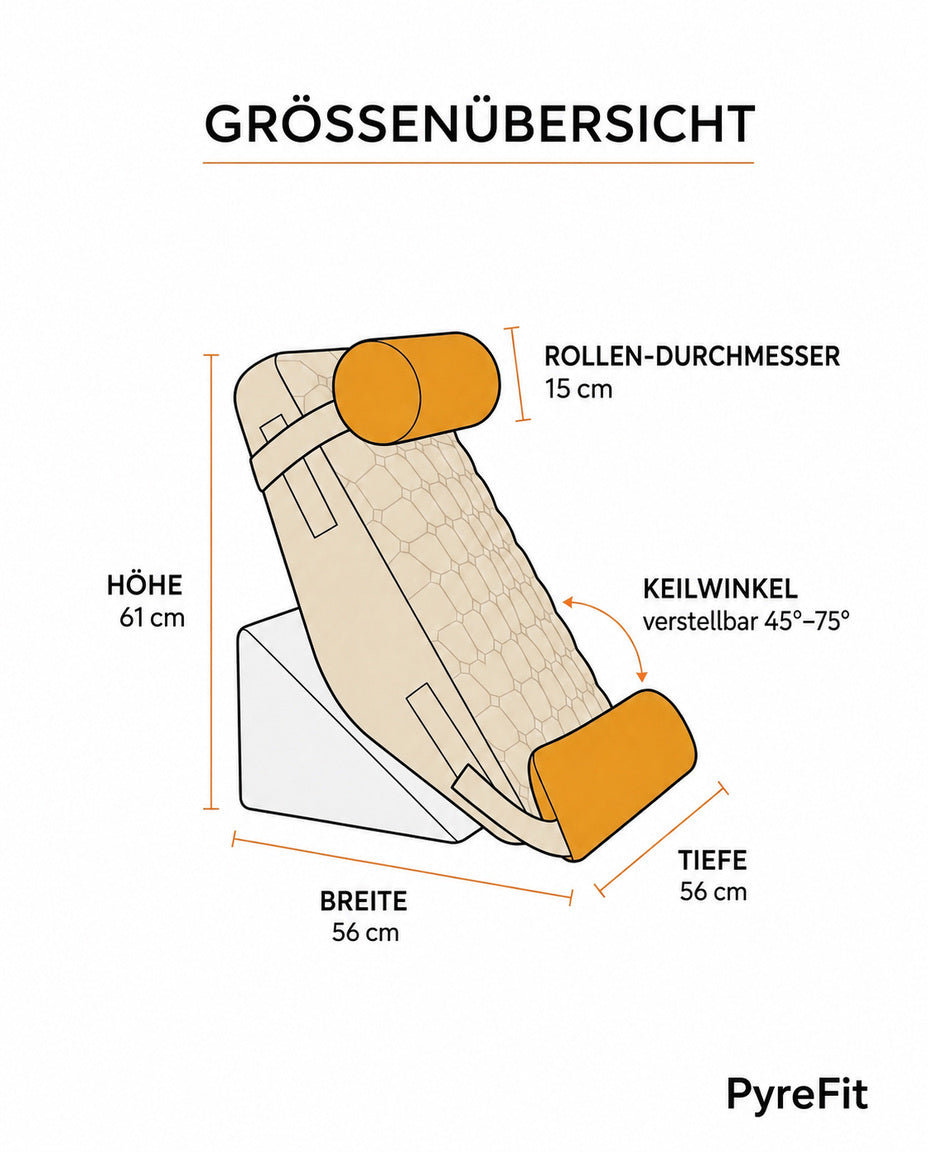 Keilkissen fürs Bett mit verstellbarer Lehne – aufrecht sitzen zum Lesen – Produktbild 12