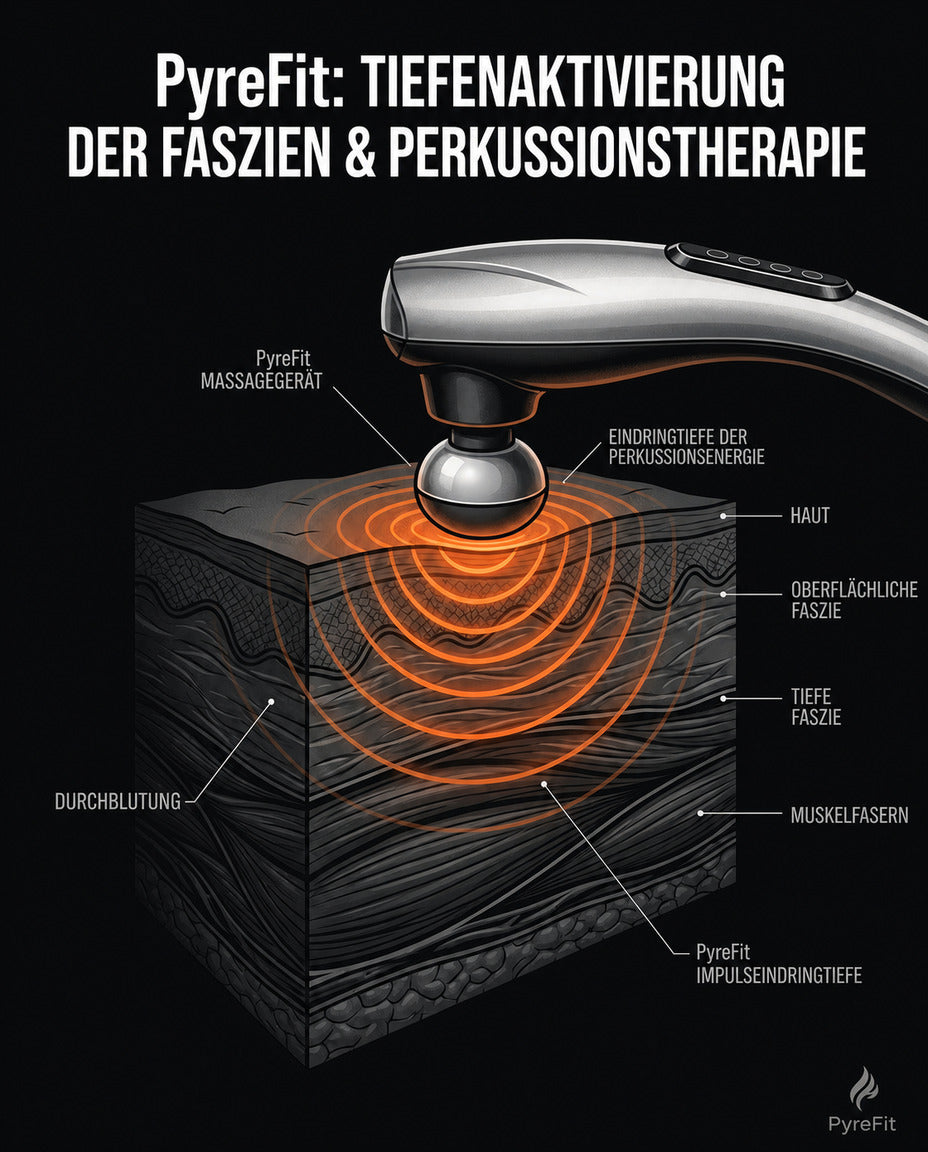 Massagepistole mit Wechselaufsätzen – Tiefenmassage für Muskeln und Regeneration – Produktbild 11