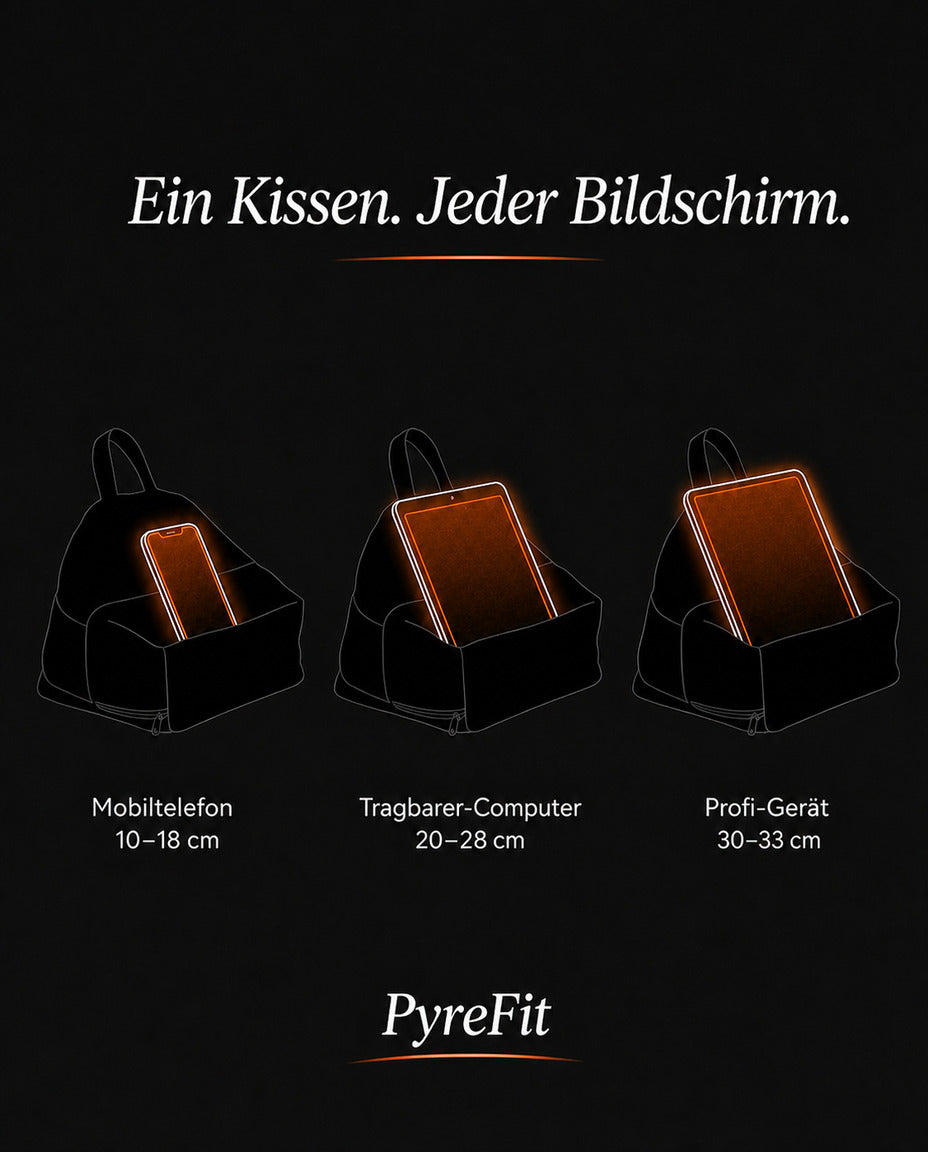 Tablet-Halterung als Kissen – freihändig lesen und streamen im Bett – Produktbild 12
