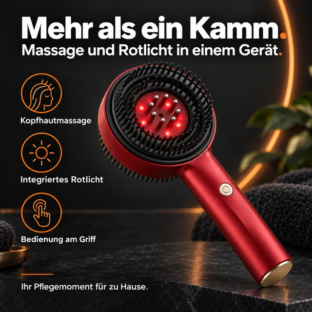 Kopfhaut-Massagekamm mit Rotlicht – Vorteile und Ausstattung