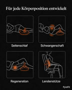 Ergonomisches Kniekissen für Seitenschläfer – deutsche Produktansicht