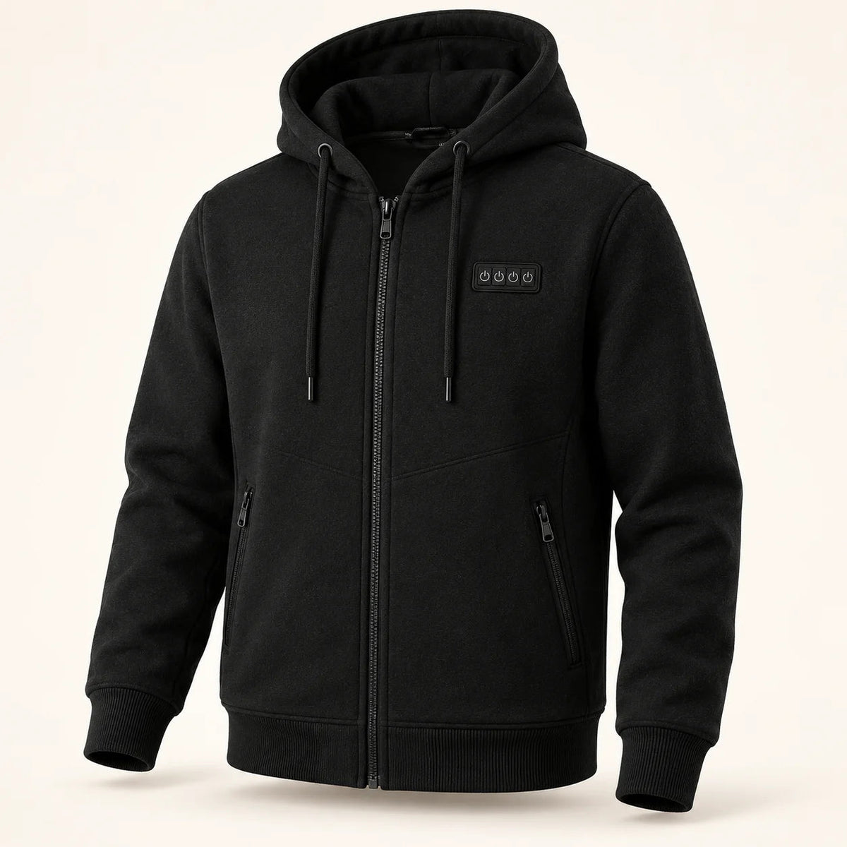 PyreFit Kernor – Beheizbarer Herren-Sweathoodie – Schwarz