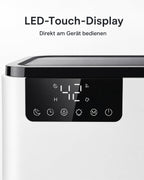 Luftentfeuchter D2 mit 2,5-l-Tank und Touch-Display – Produktansicht 4