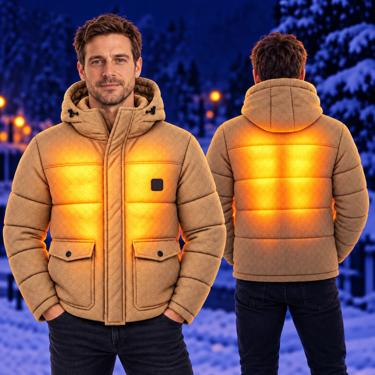 Beheizbare Herren-Steppjacke PyreFit Orielle – Wärme an Brust und Rücken